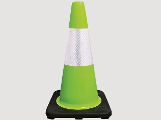 green colored cone