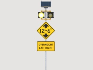 truck height limit sign