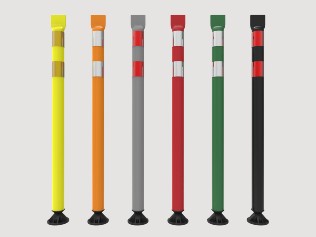 multicolored tubular markers